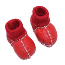 Natural Sheepskin Shearling Leather Indoor Baby Shoes Booties Winter Boots Shearling